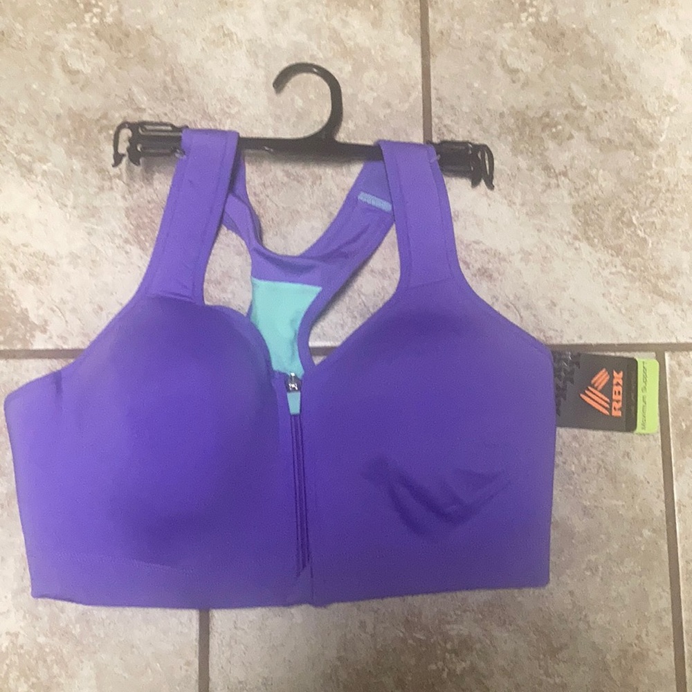NWT RBX Maximum Support Sports Bra - tag shows XL but actually Small
